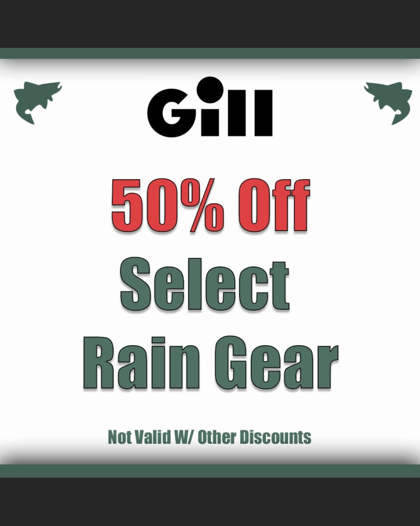 Gill 50% Off on Select Rain Gear
