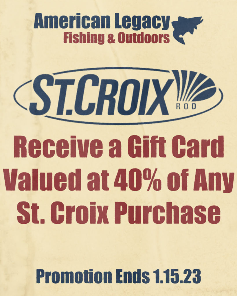 Rebate on St. Croix Rods is BACK